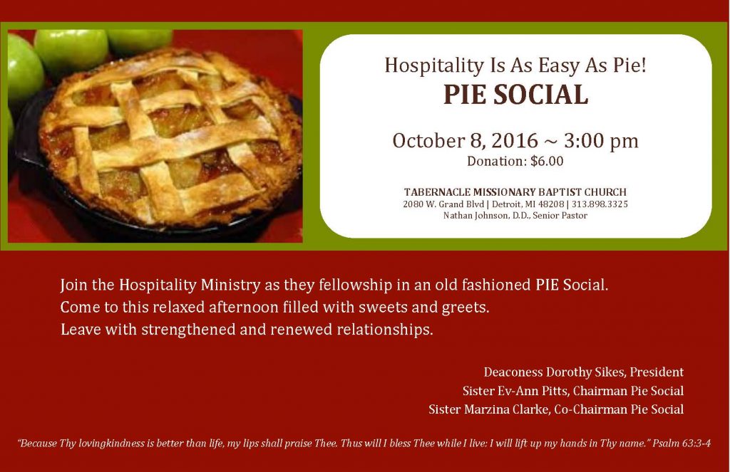 2016 Hospitality - Easy Pie