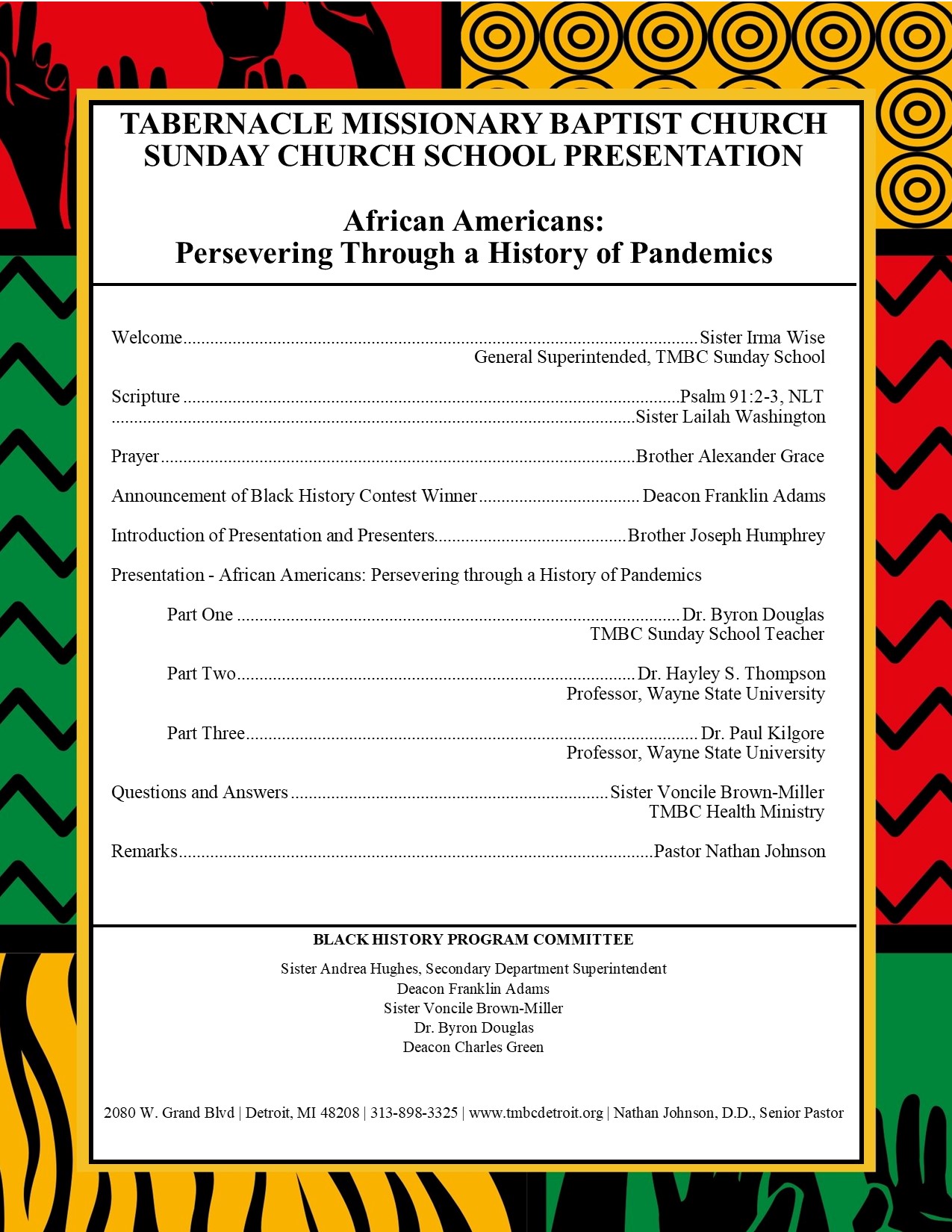 Sunday Church School Black History Program A Place To Belong Not